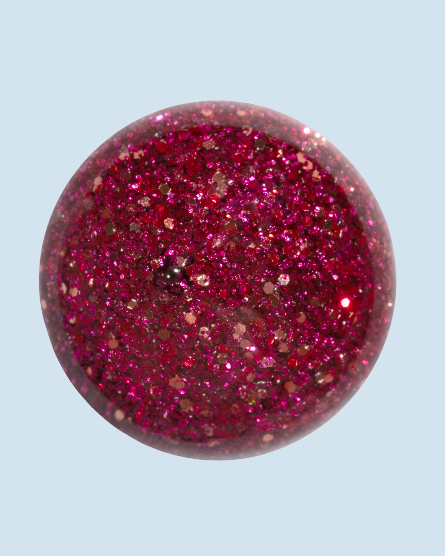 Berry Branch glitter gelpolish 15 ml van The Polished, rijke bessenroze kleur met glinsterende accenten.