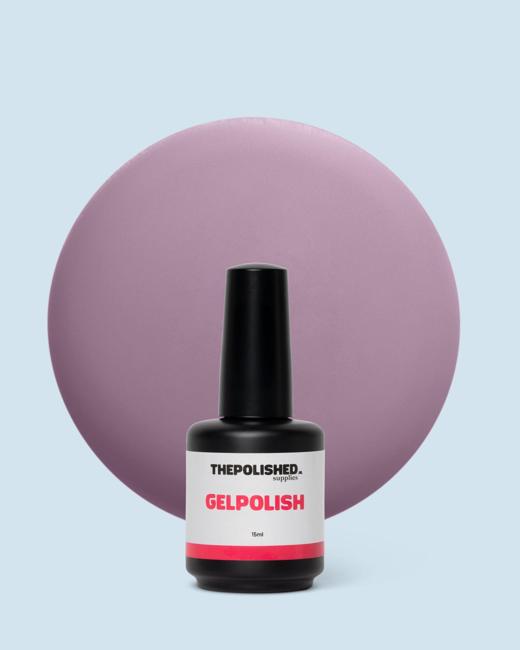 Blushed Earth gelpolish 15 ml van The Polished – natuurlijke nude kleur met een warme, subtiel aardse uitstraling.