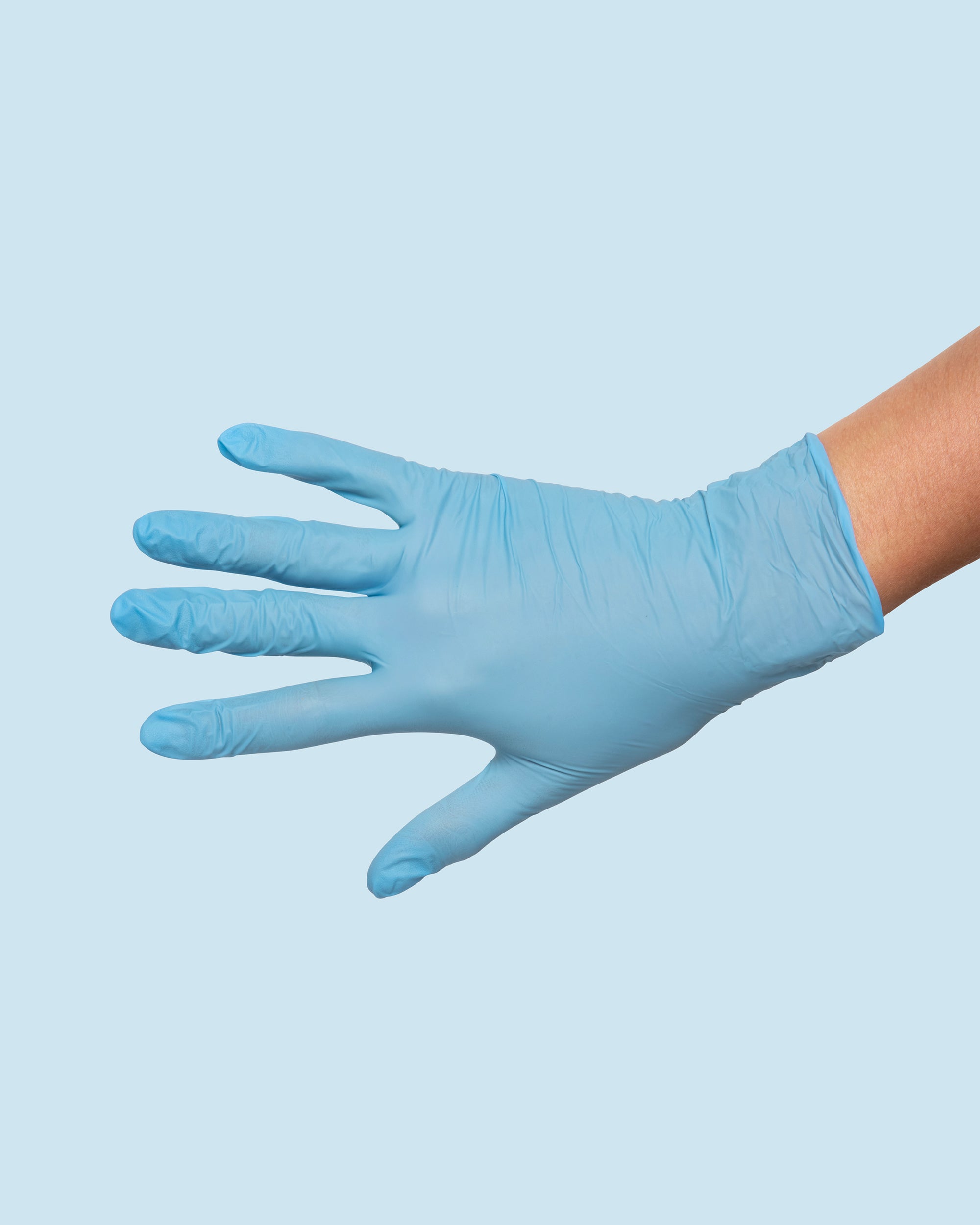 Soft nitril handschoen blauw