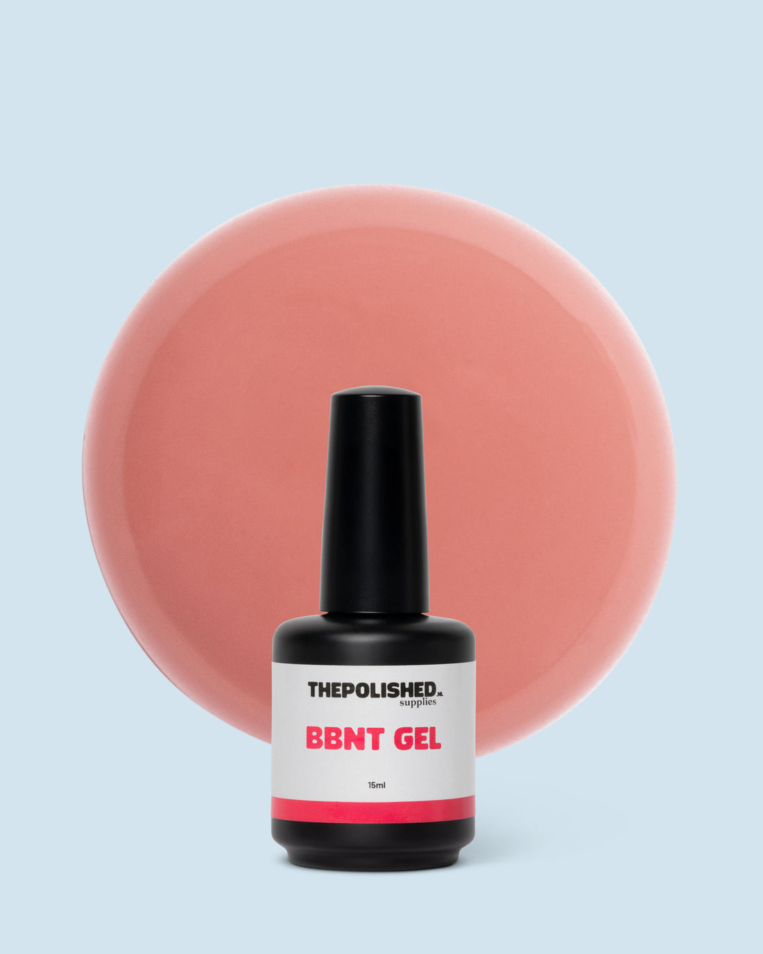 Builder gel BBNT 40 Morning Haze 15 ml van The Polished, ideaal voor natuurlijke nagelopbouw en subtiele dekking.