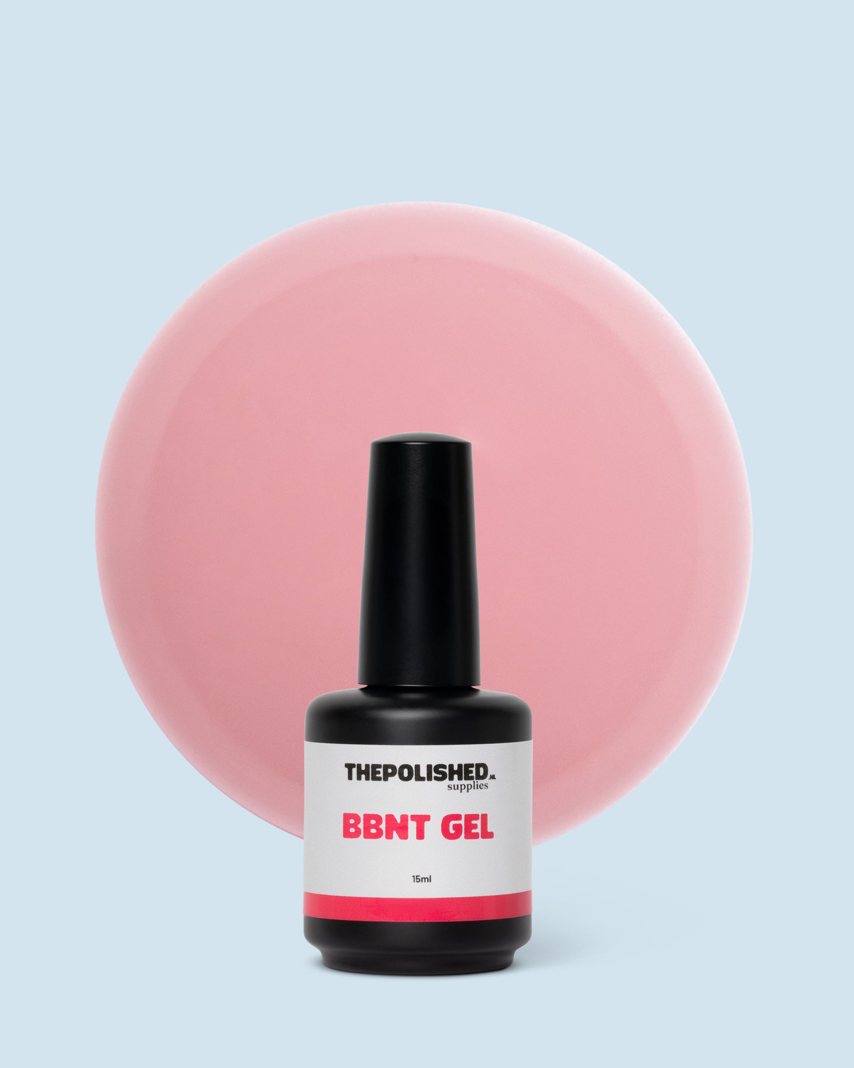 Builder gel BBNT 60 Soft Shell 15 ml van The Polished, ideaal voor natuurlijke nagelopbouw.
