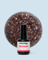 Burnt Earth glitter gelpolish 15 ml van The Polished, rijke aardetint met glinsterende accenten.
