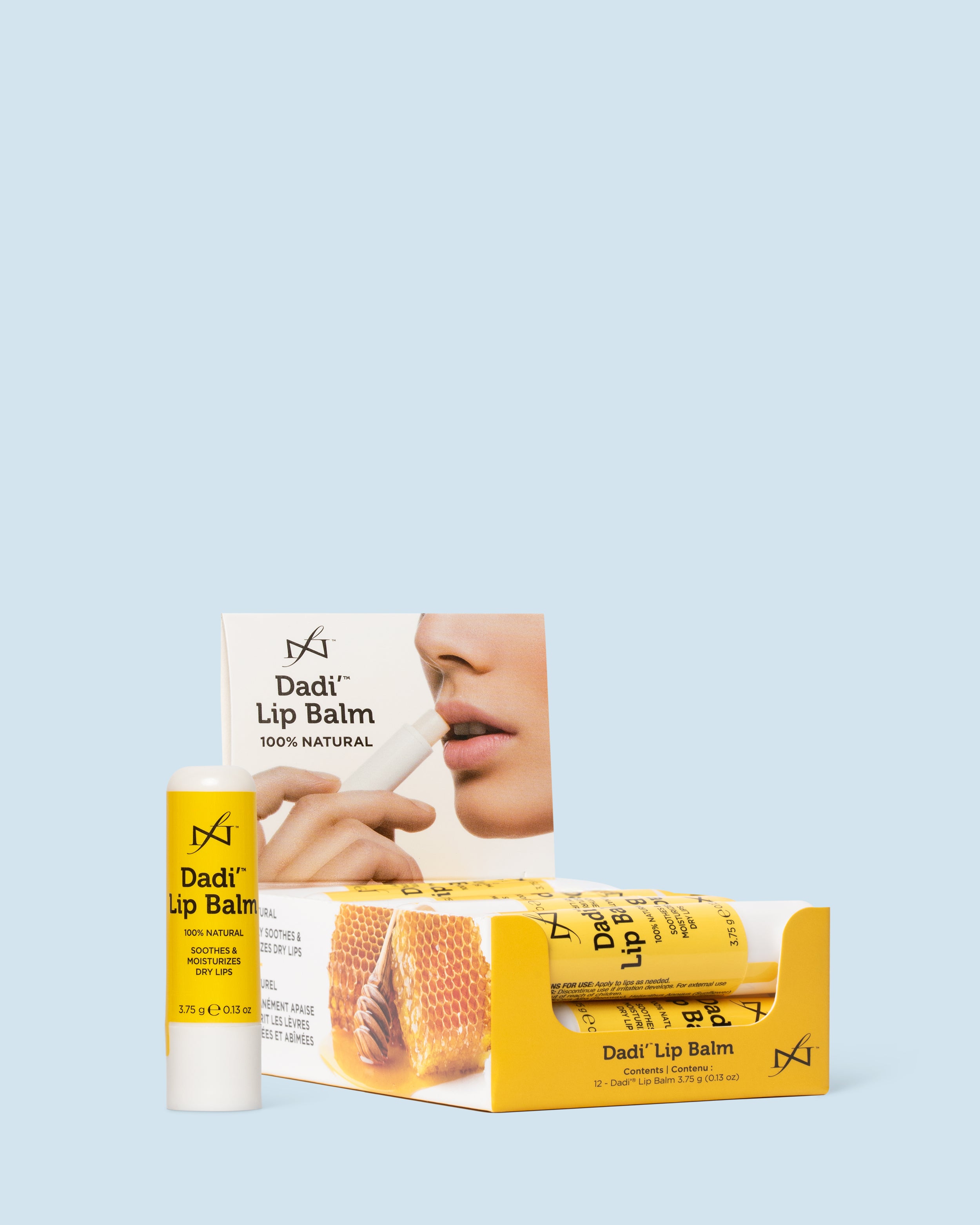 Dadi’ Lip Balm – hydraterende en voedende lippenbalsem met natuurlijke oliën voor zachte, verzorgde lippen.