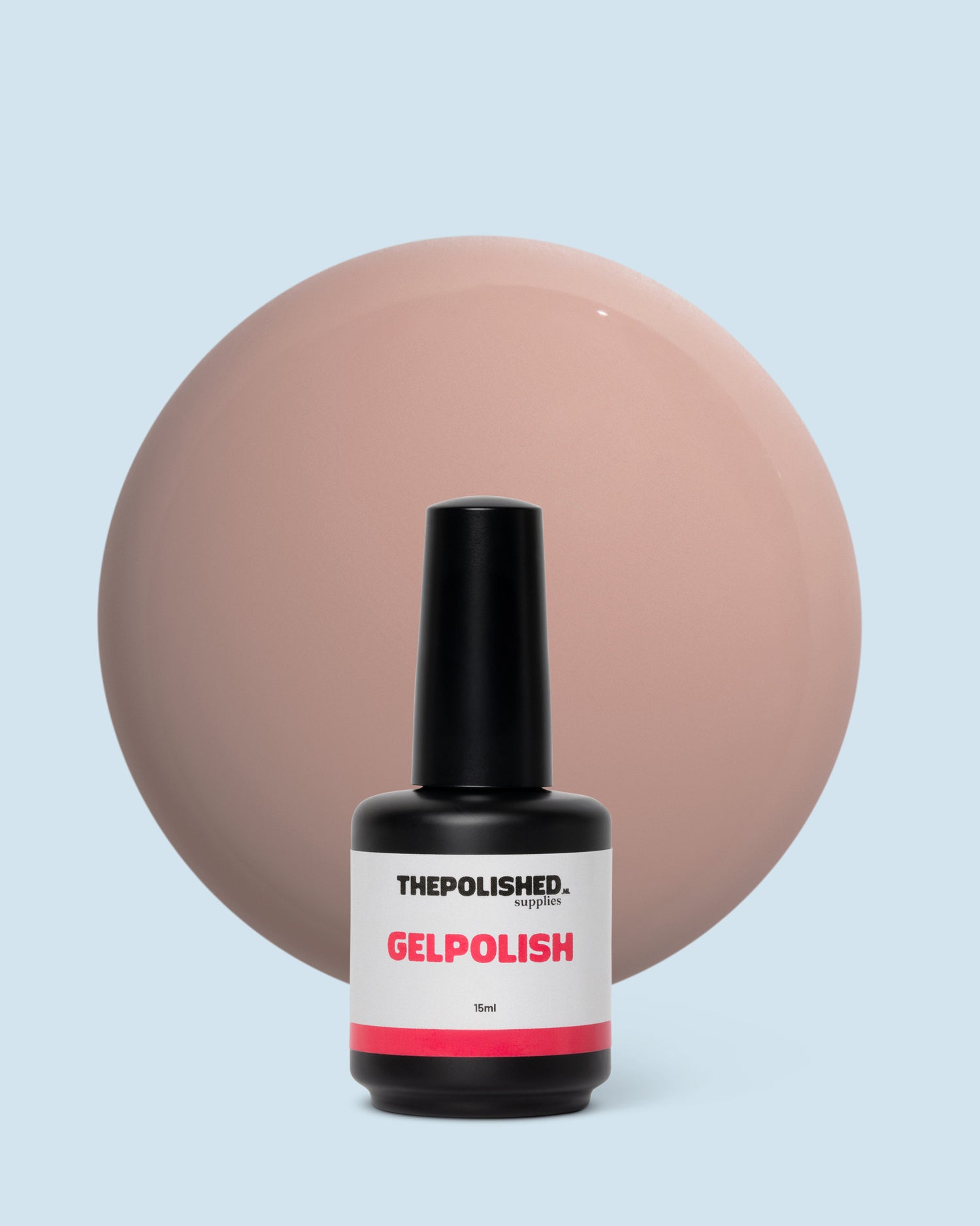 First Bloom gelpolish 15 ml van The Polished – licht pastelroze kleur met een delicate, frisse lentelook