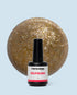 Golden Husk glitter gelpolish 15 ml van The Polished, rijke goudtint met glinsterende accenten.