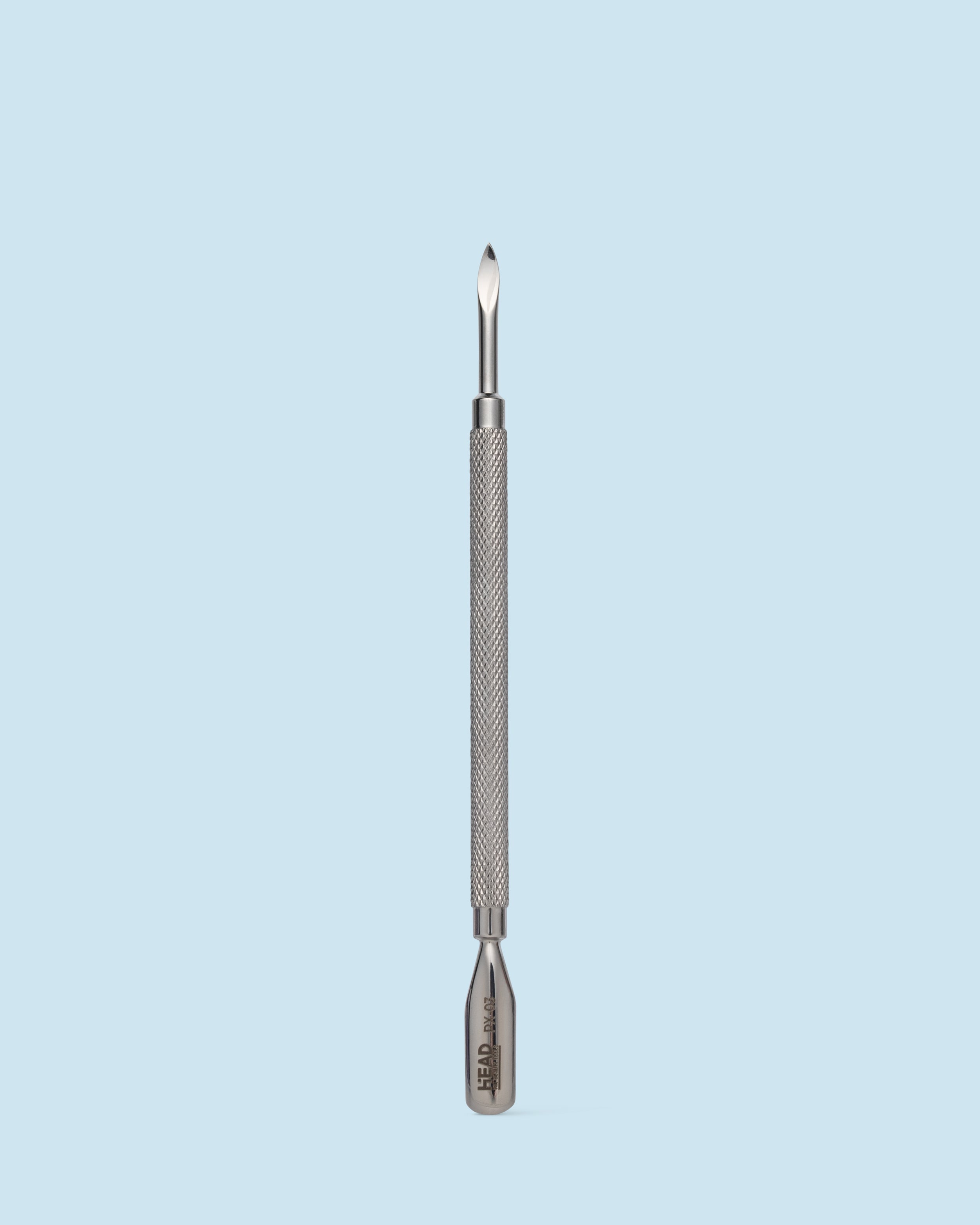 Head Cuticle Pusher PX-03 – professionele metalen nagelriemduwer voor het voorzichtig liften en terugduwen van de cuticles.