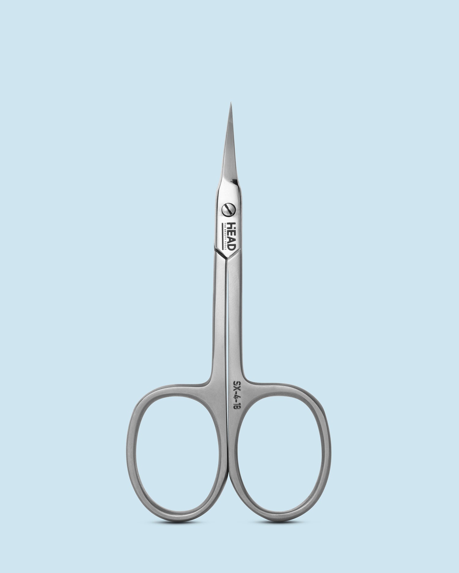 HEAD Cuticle Scissors SX-4-18 Wave – fijne precisieschaar voor het veilig en nauwkeurig knippen van nagelriemen, met golvend handvat.