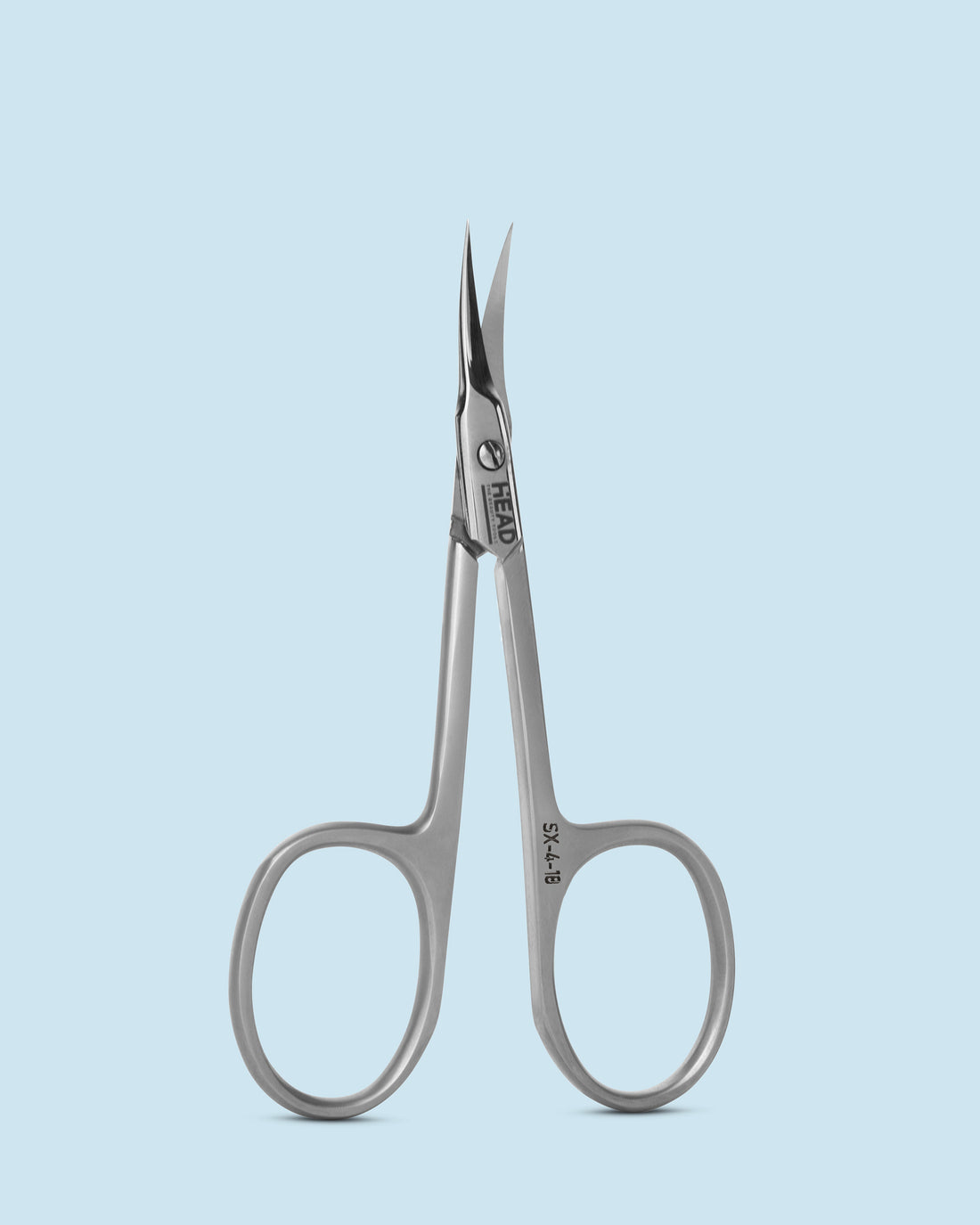 HEAD Cuticle Scissors SX-4-18 Wave – fijne precisieschaar voor het veilig en nauwkeurig knippen van nagelriemen, met golvend handvat.