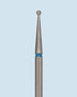 HEAD Diamond Bur Ball Blue diamantfreesbit met bolvormige kop en blauwe grit voor het nauwkeurig verwijderen van losse nagelriemen, dode huidcellen en het verfijnen van de nagelomgeving tijdens professionele manicurebehandelingen.