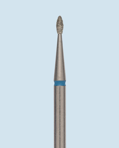 Druppel-vormig diamantbitje geschikt voor cuticle care en precisiewerk.