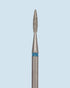 Flame sharp medium grit diamantbitje, geschikt voor cuticle care en precisiewerk.
