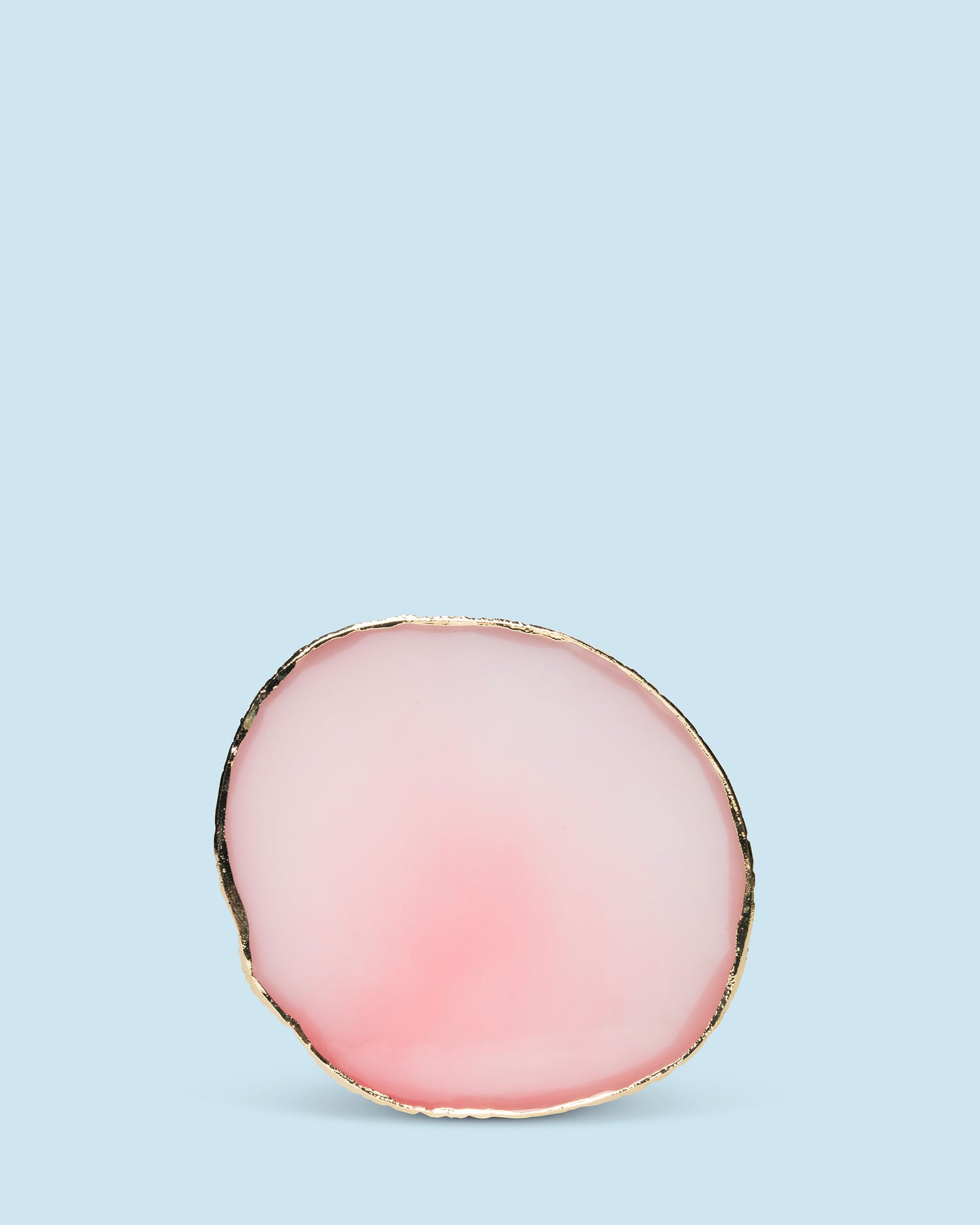 Nail art mengpalet in roze met goudkleurige rand, ideaal voor gels en nail art producten.