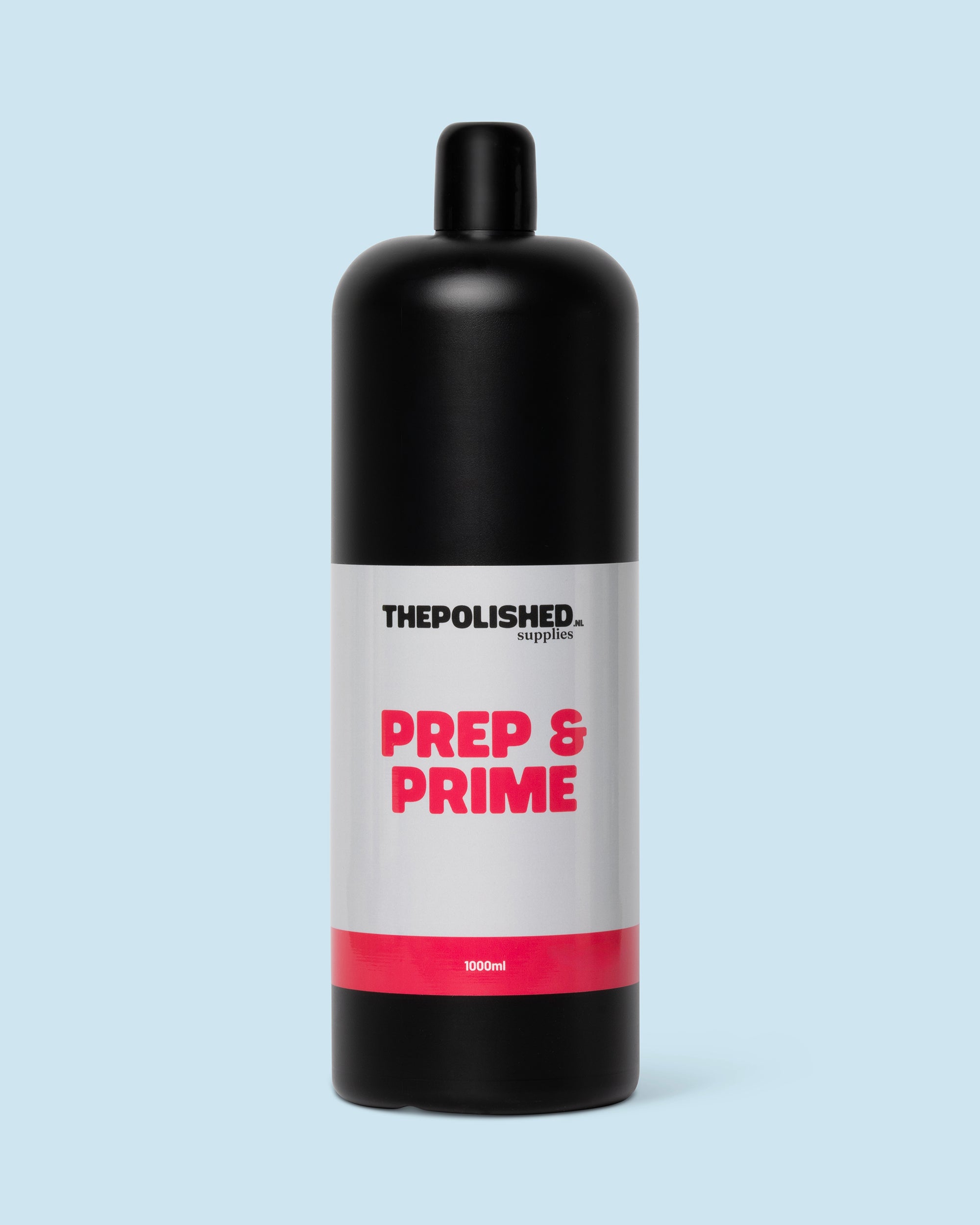 Prep &amp; Prime 1000 ml van The Polished, ideaal voor het ontvetten en voorbereiden van de nagelplaat.