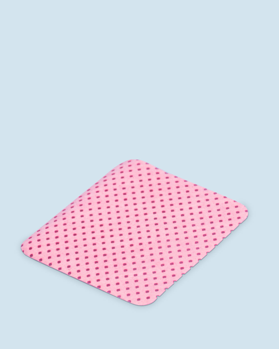 Roze celstofdepper zonder pluis, geschikt voor ontvetten en nagelbehandelingen.