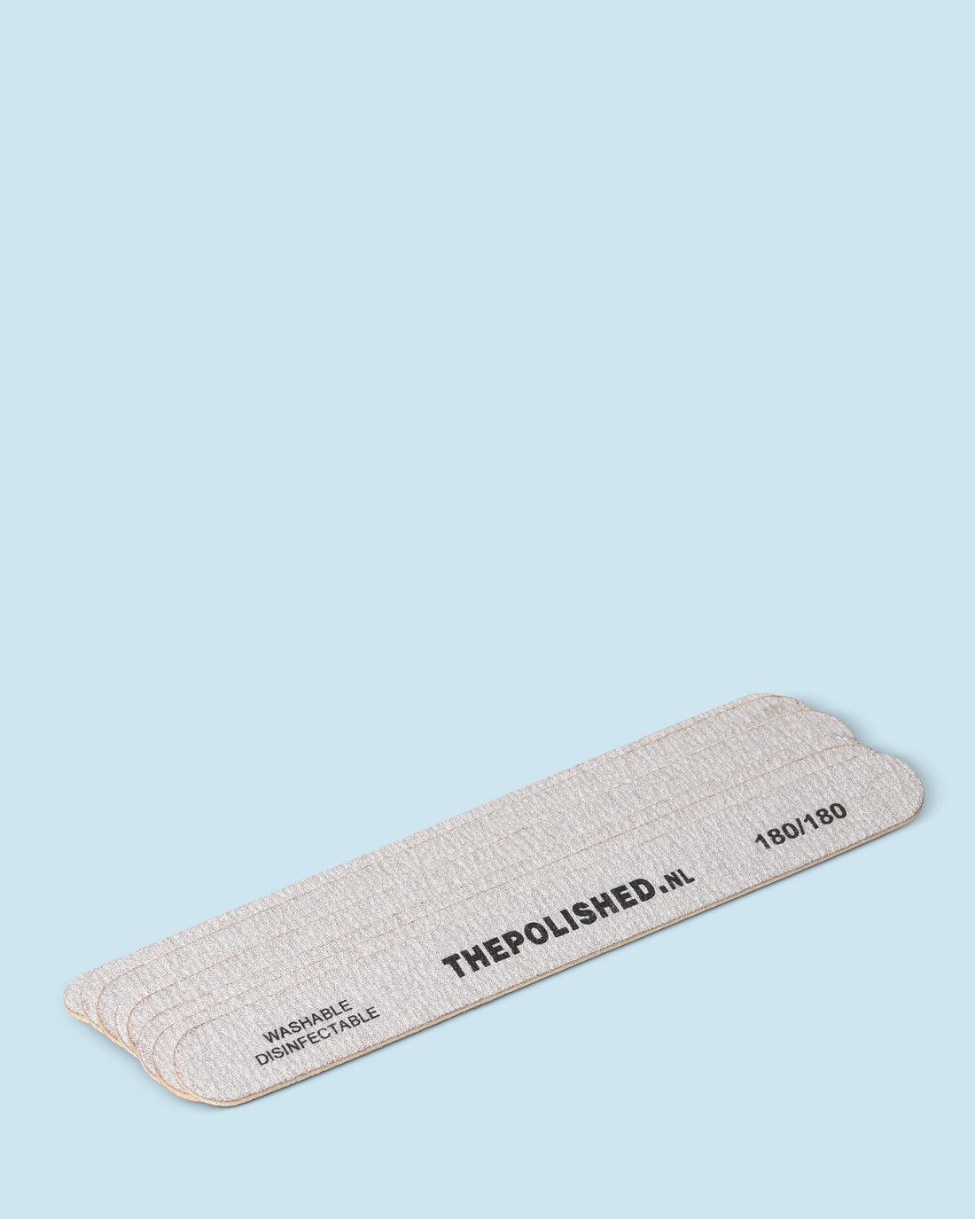 Houten vijl 180/180 grit, geschikt voor natuurlijke nagels en kunstnagels.